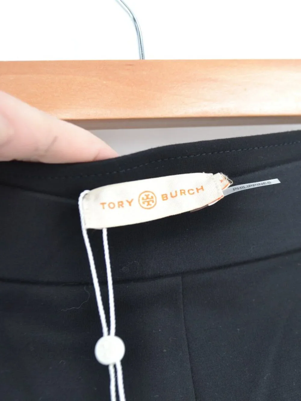 NWT Tory Burch Ponte Flare Pants Black Gold Button XS